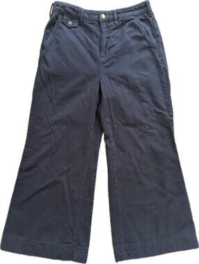 Anthropologie Pilcro Black Wide-Leg Denim Jeans Flare 29P Petite Pants